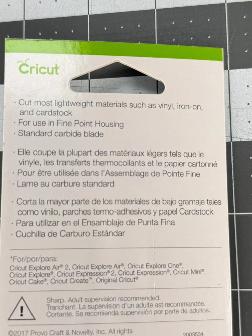 NEW Cricut Fine-Point Replacement Blades 2-Pack for Explore & Maker